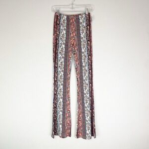 Sky & Sparrow Stretch Pants Small Flare Boho Festival Patchwork Bell Bottoms New